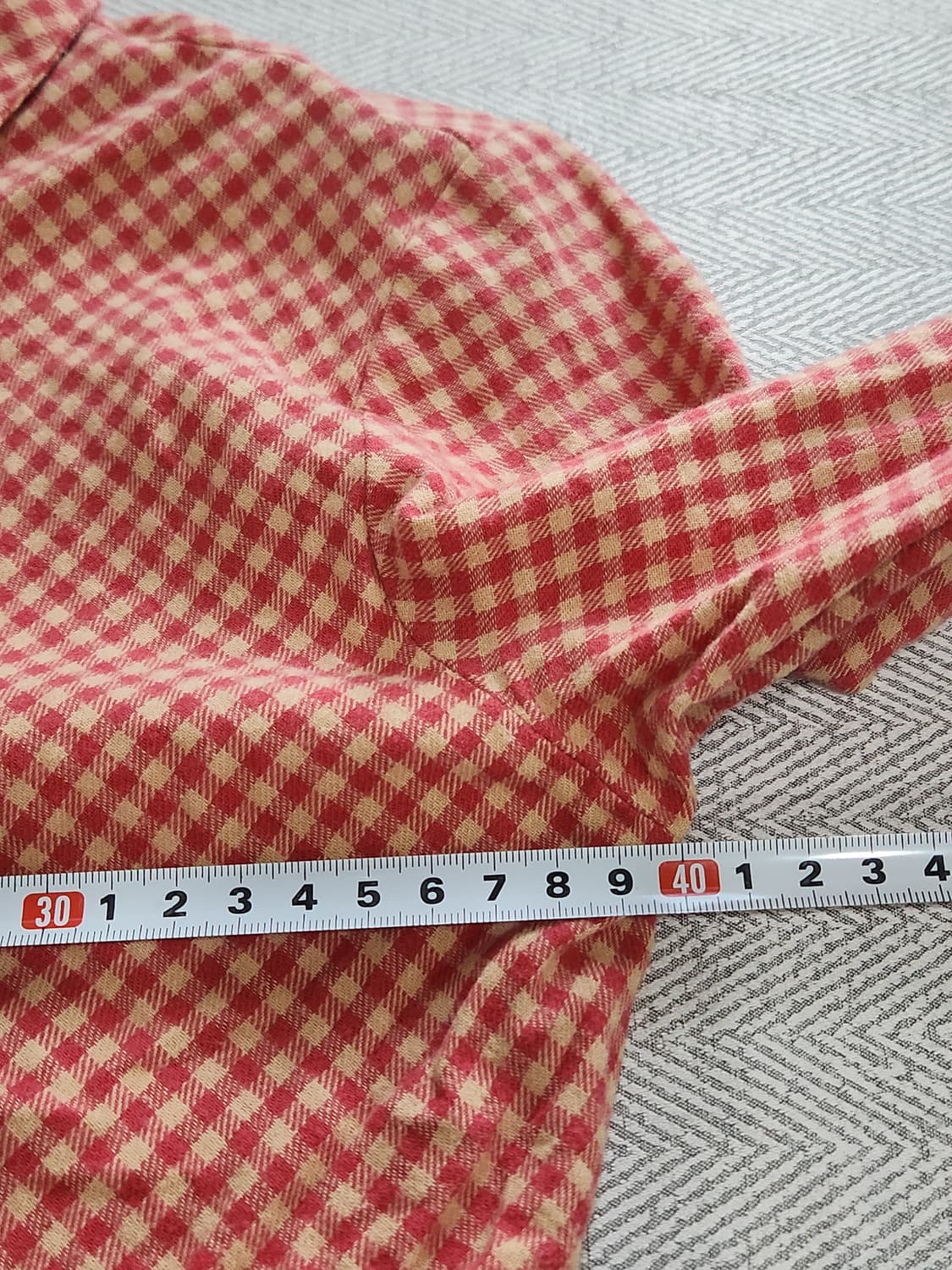 [XXS] 마가린핑거스 깅엄체크 셔링 셔츠 상품이미지9