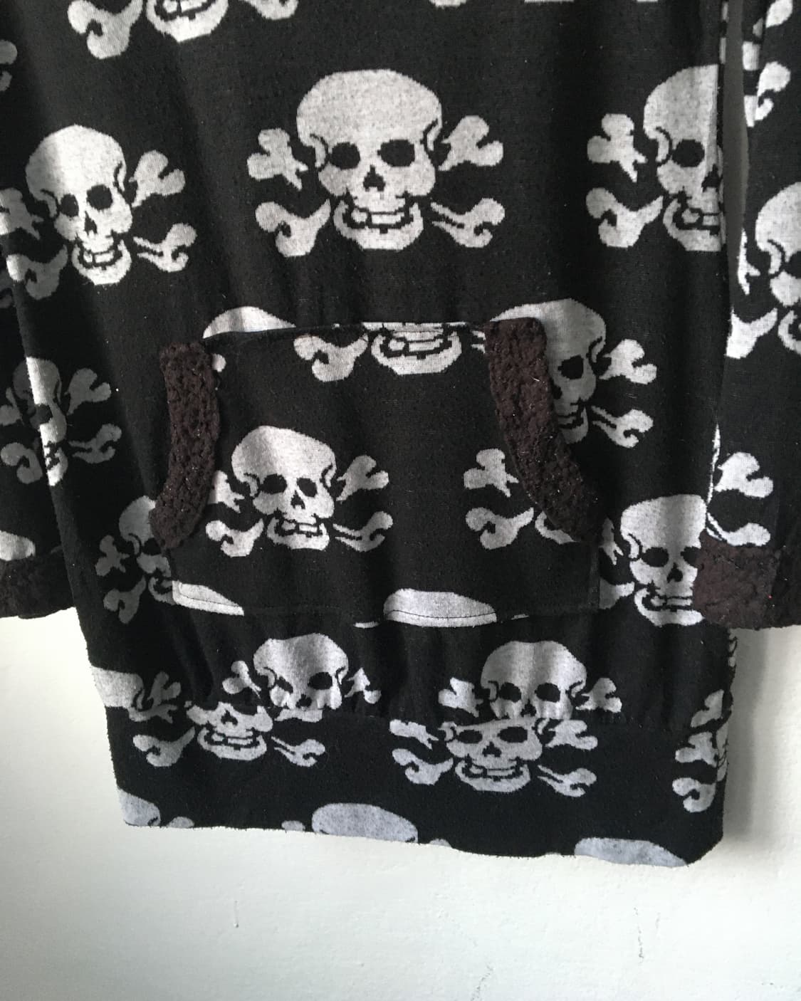 Skull pattern hood 상품이미지5