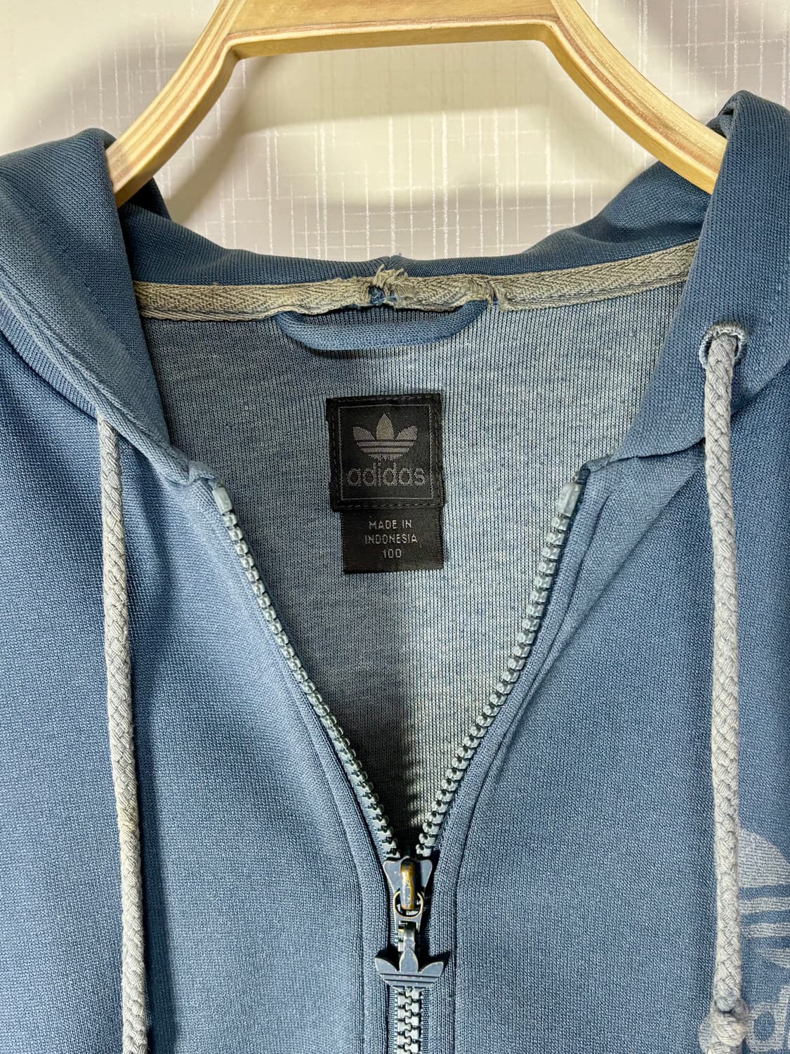 00s OLD ADIDAS ​ 올드 아디다스 후드 플락 트랙탑 자켓 상품이미지4