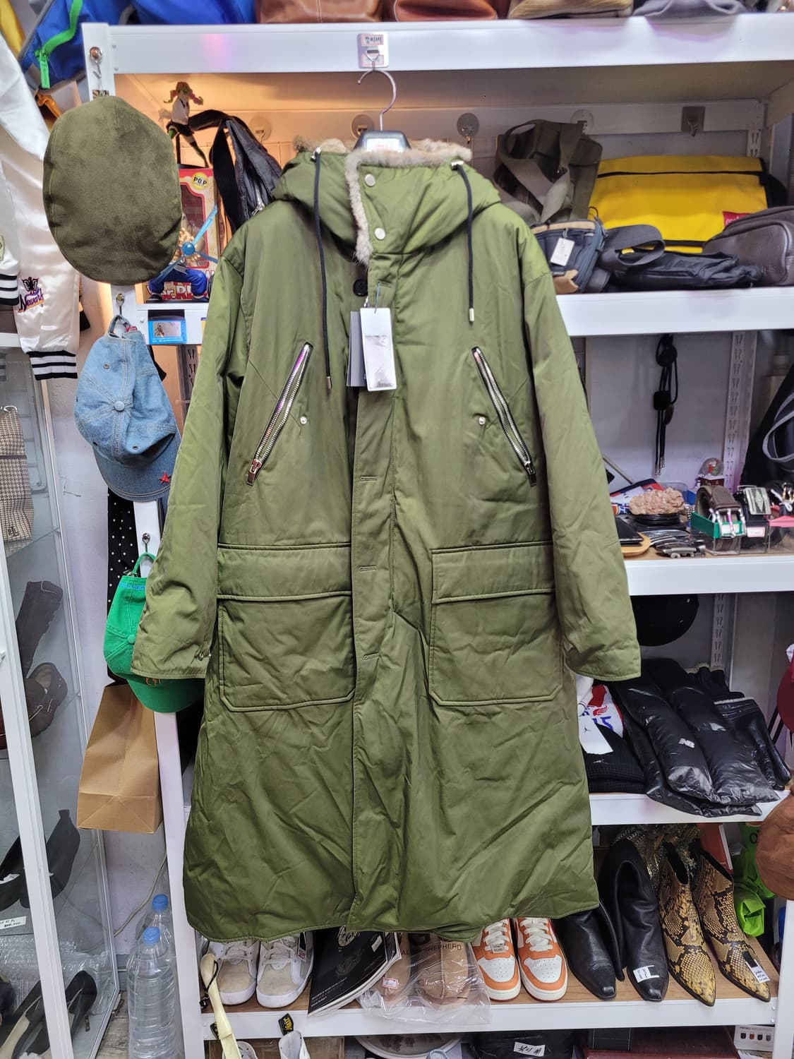 System 시스템 롱 야상 거위털 패딩 (새상품) 상품이미지1