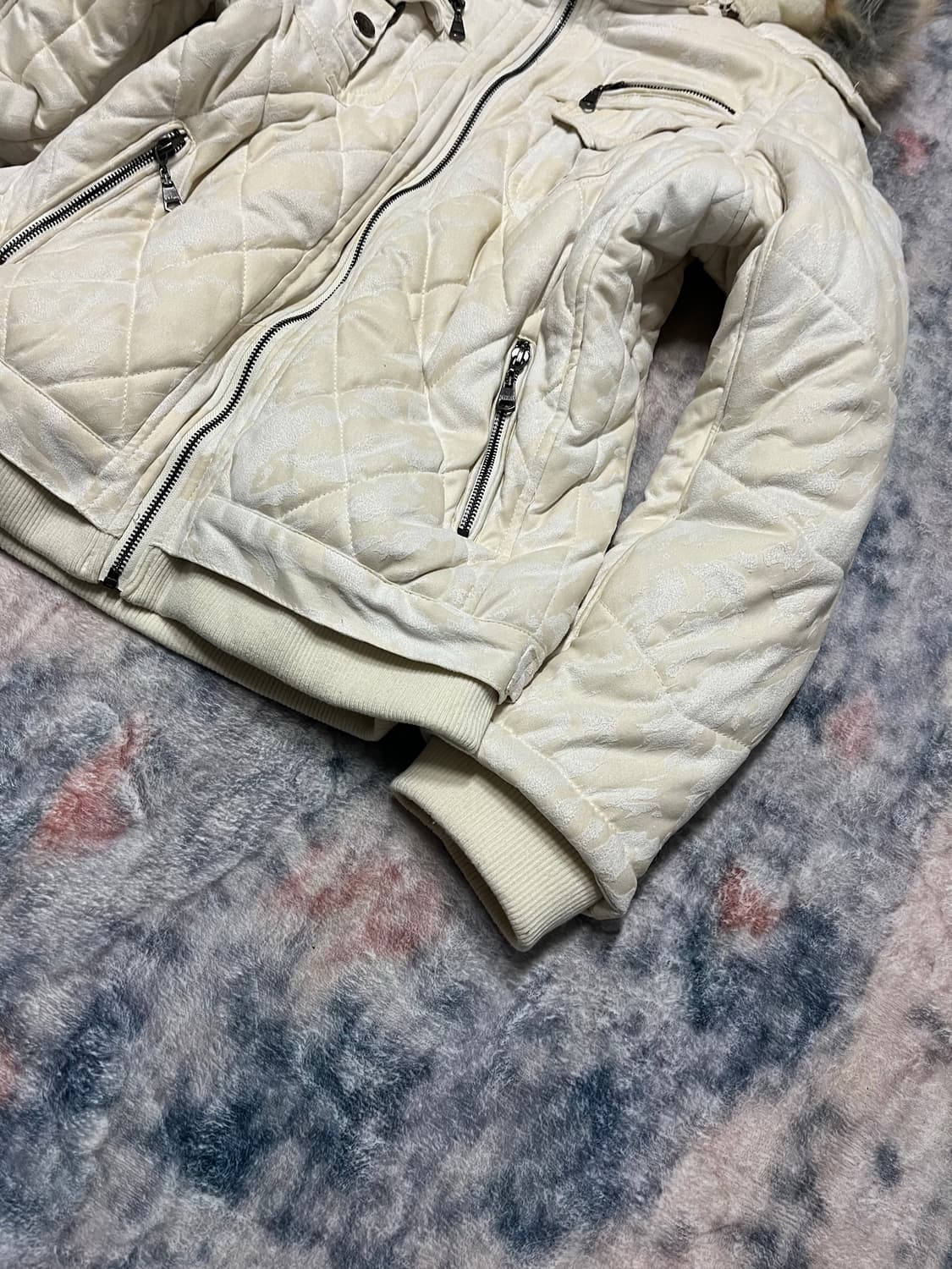 In the attic sand beige camo hood fur ja 상품이미지6