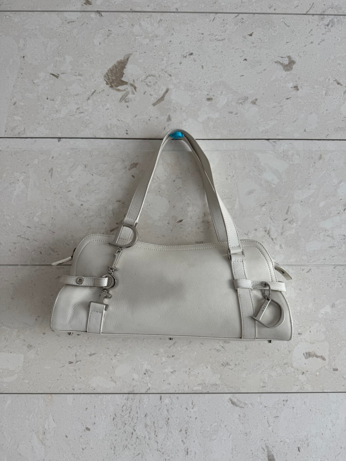 디올 Dior 빈티지 바게트백 가방 화이트/아이보리 번개장터 검수 완료  상품이미지5