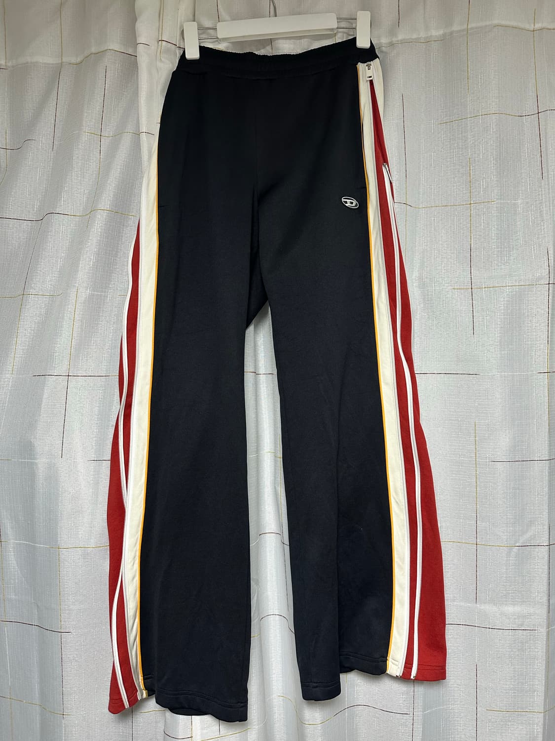 디젤 P-잼포크 사이드 지퍼 스웨트팬츠 블랙 M사이즈 상품이미지2