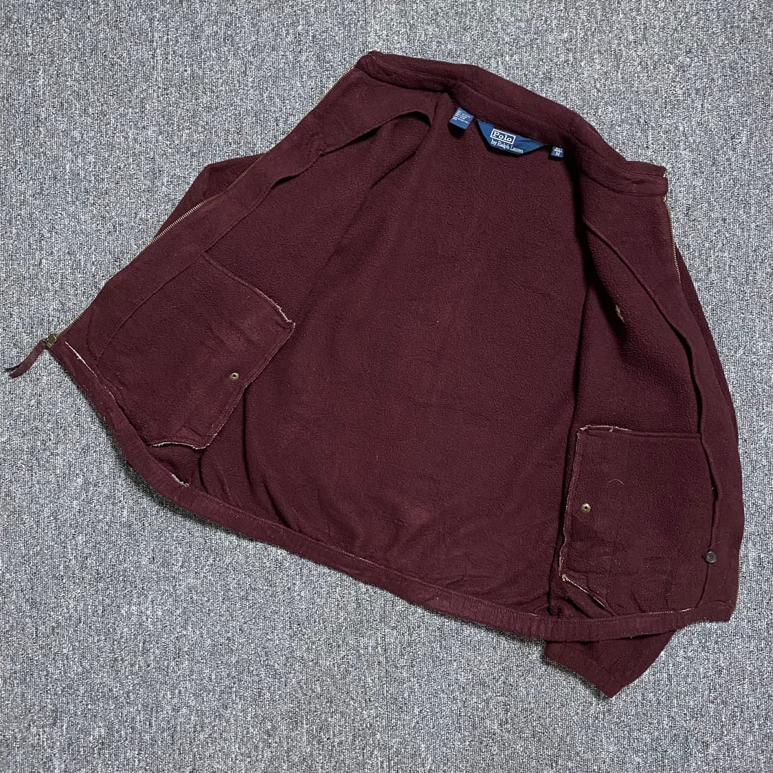 🌊Polo Polatec burgundy swingtop jacket 상품이미지2
