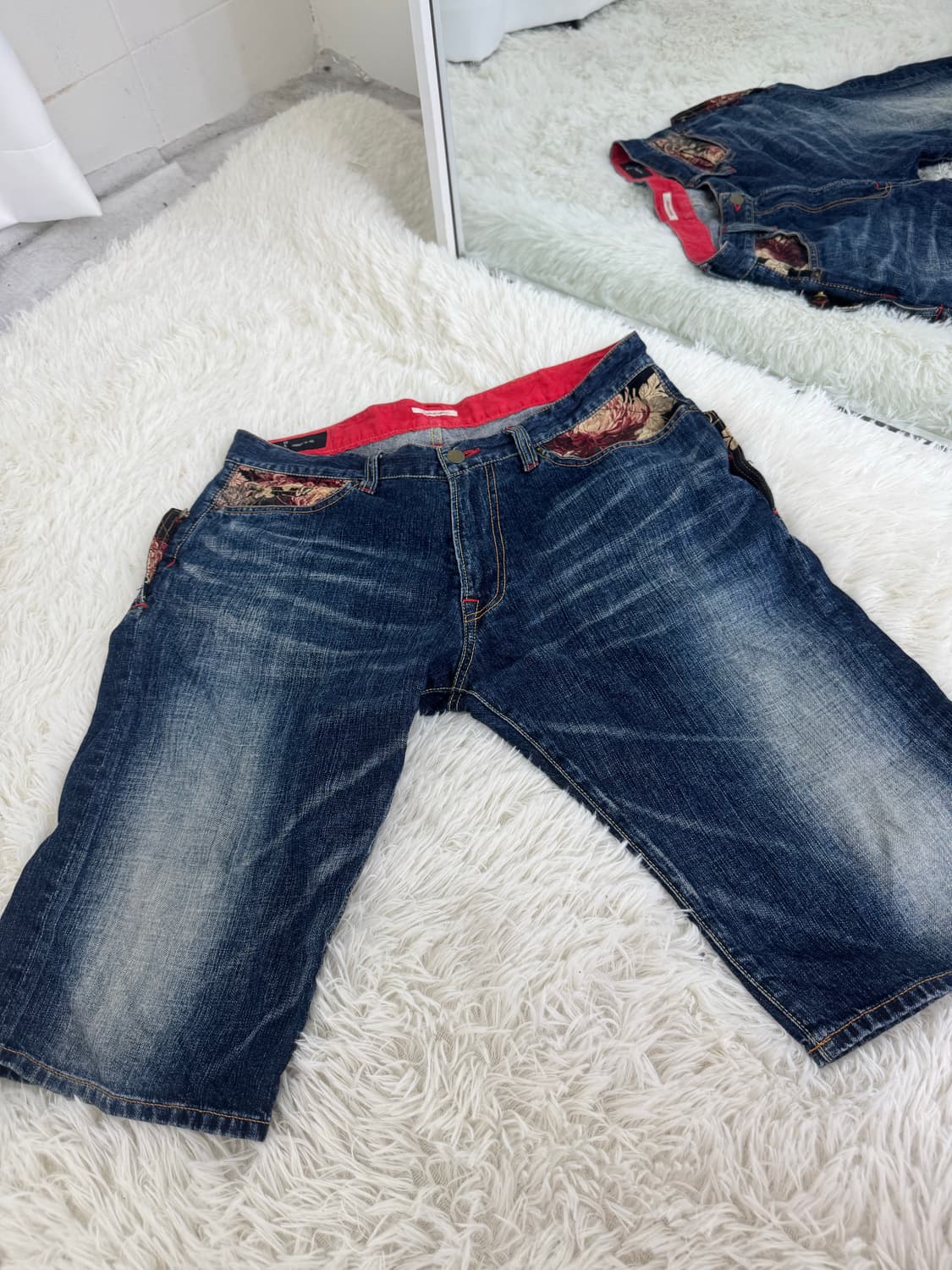 사쿠라 패치워크 버뮤다 데님 상품이미지5