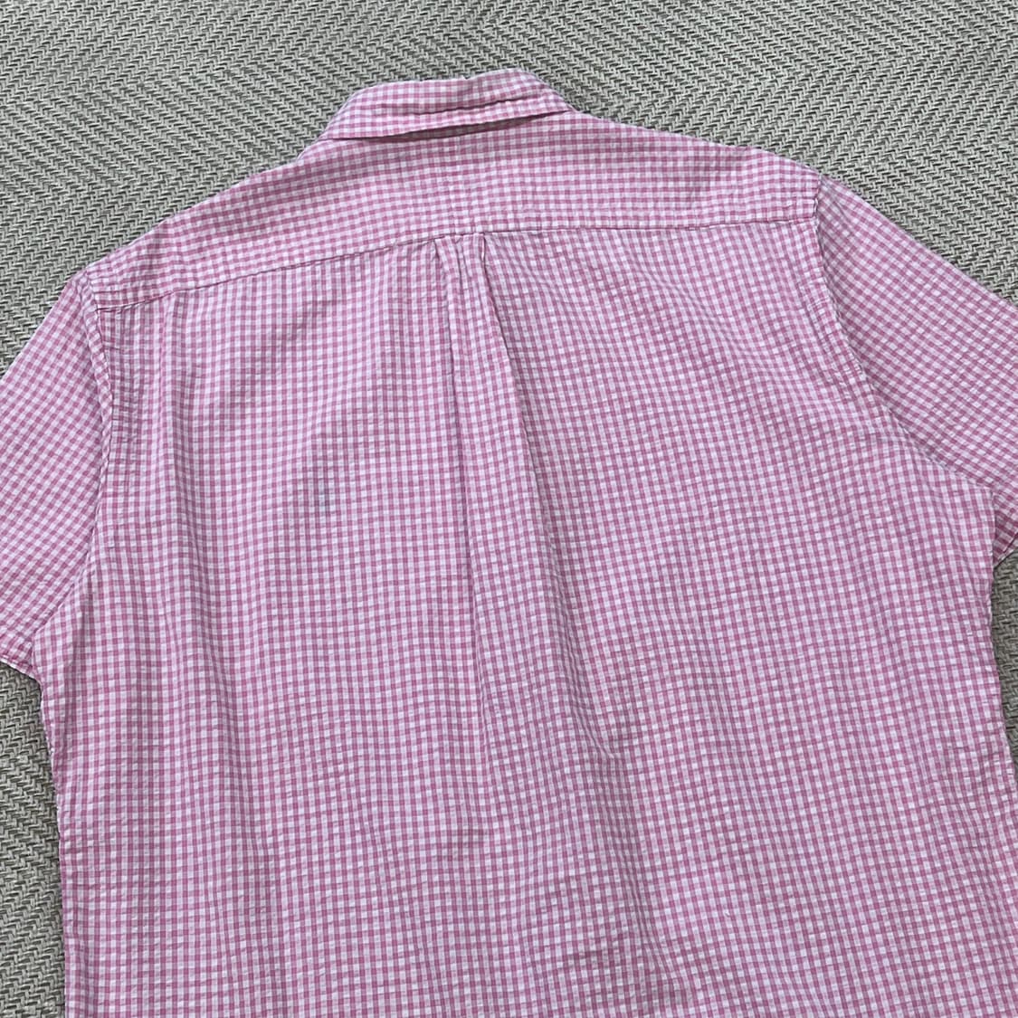 폴로랄프로렌 체크 시어서커 하프셔츠 r3961 상품이미지4