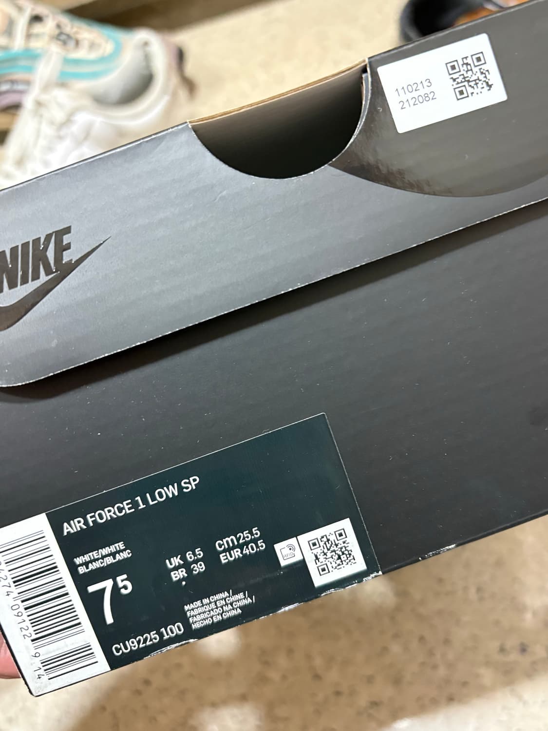 [255] 나이키 x 슈프림 에어포스 1 로우 화이트 상품이미지6