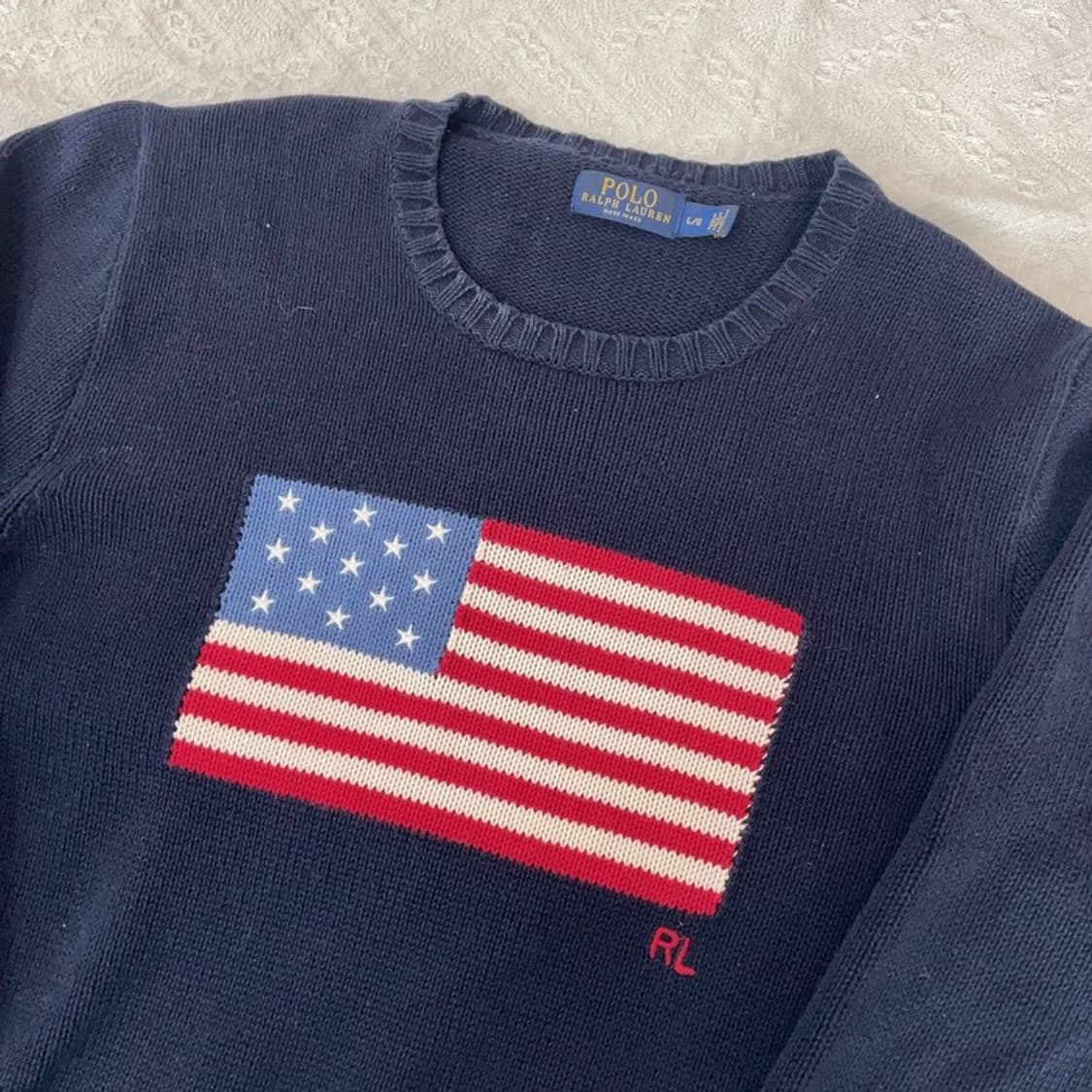 [105] 폴로랄프로렌 네이비 성조기 니트 상품이미지3