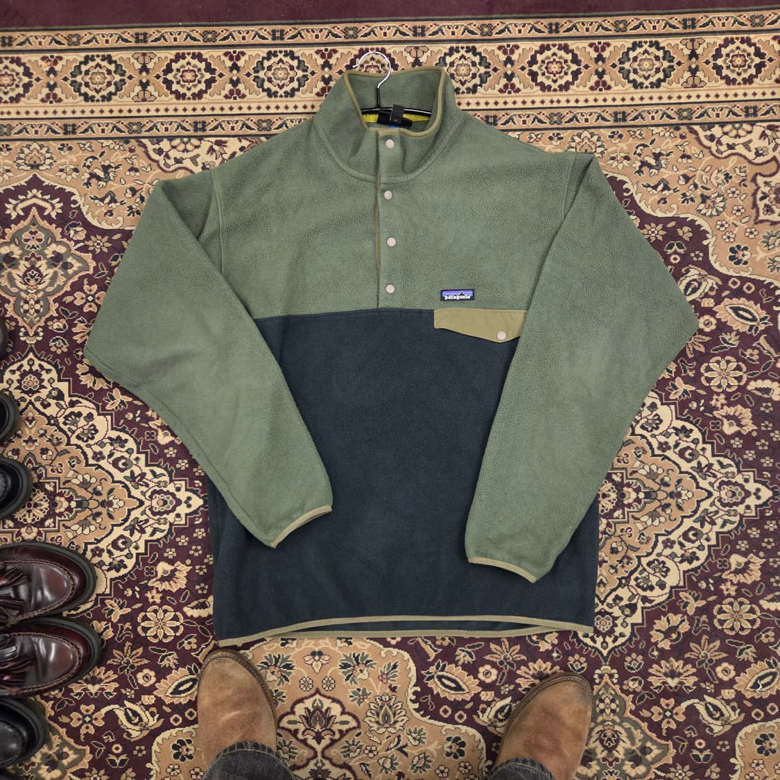 파타고니아 신칠라 카키 그린 L 17년도 제품 켄달제너 맛 상품이미지1