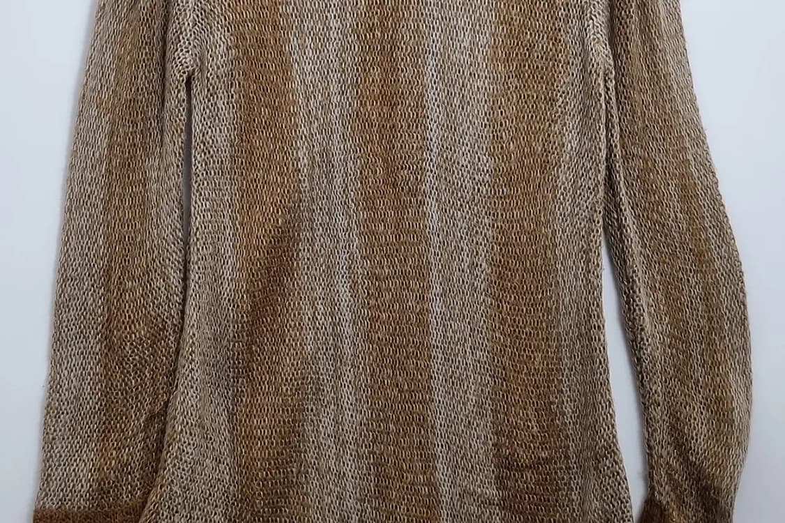 OFUON 오프숄더 터틀넥 니트 미니 원피스 아크릴 100% 상품이미지4