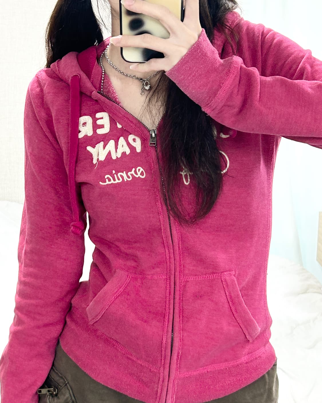 홀리스터 핑크 후드집업 상품이미지4