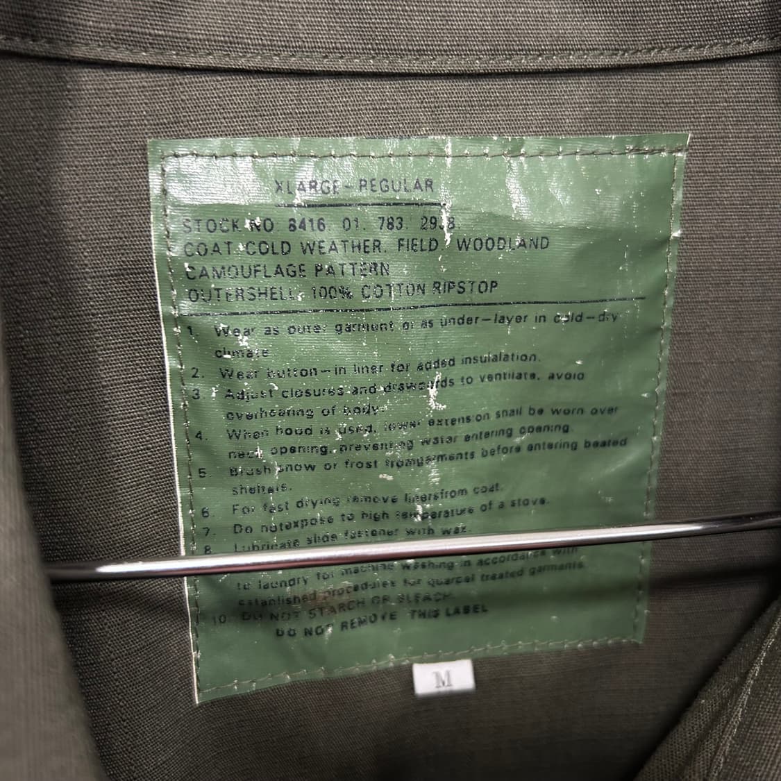 미군 밀리터리 립스탑 필드 우드랜드 자켓 & 카고팬츠 셋업 상품이미지3