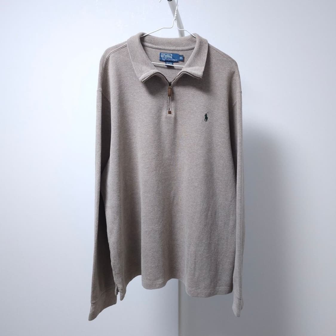폴로 베이지 하프집업 XL 상품이미지1
