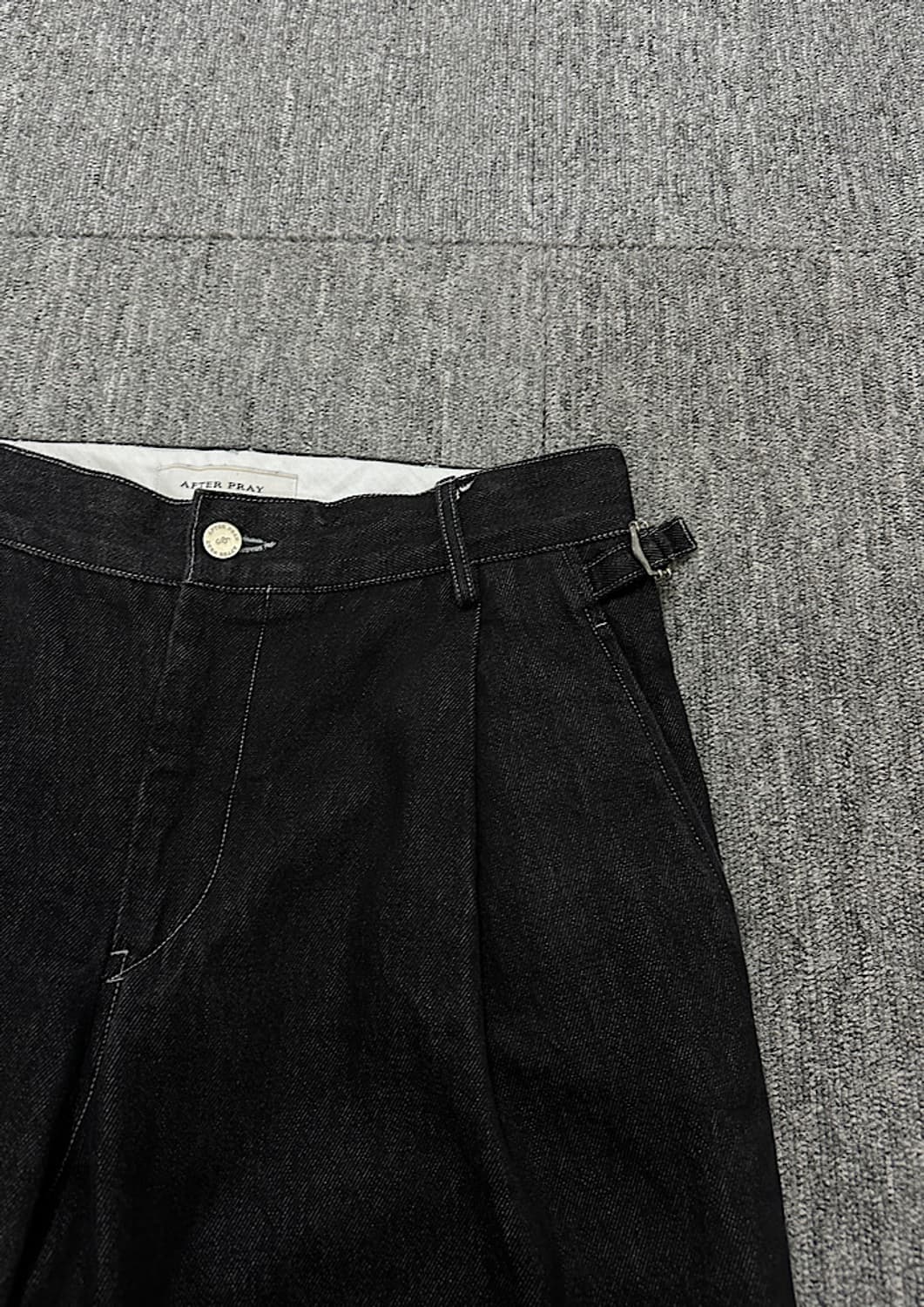 애프터프레이 원턱 테이퍼드 팬츠  상품이미지2