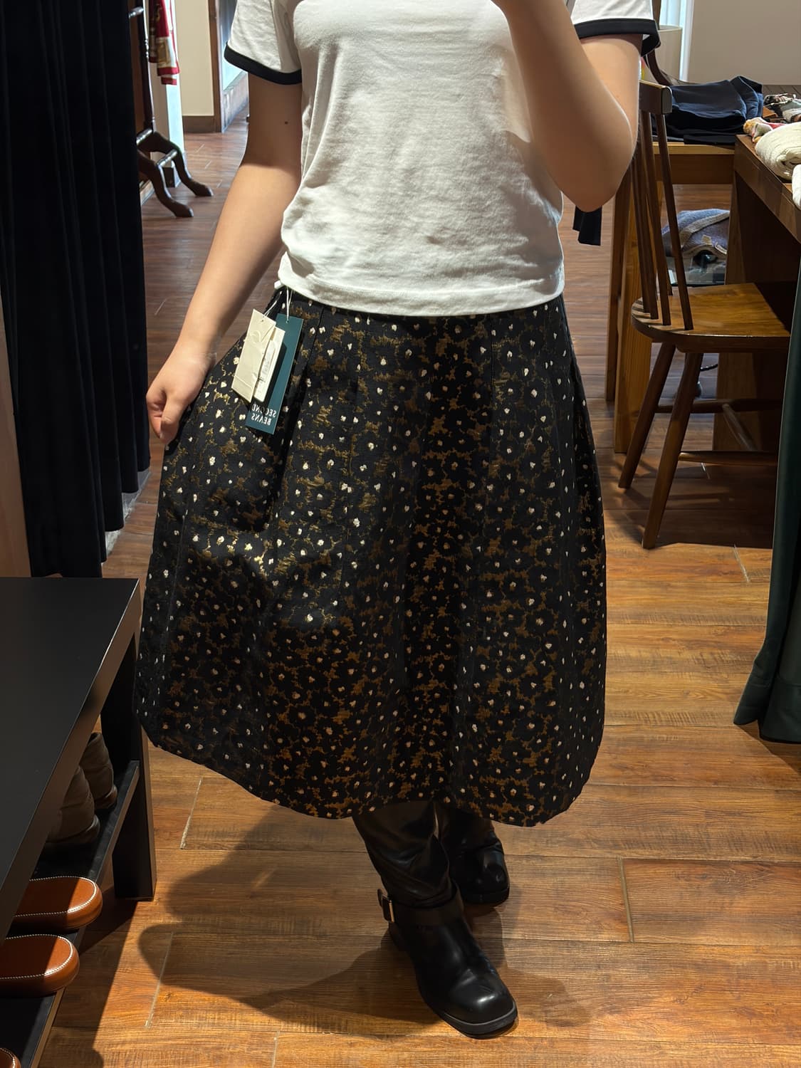 (새상품) flower pattern skirt  상품이미지2