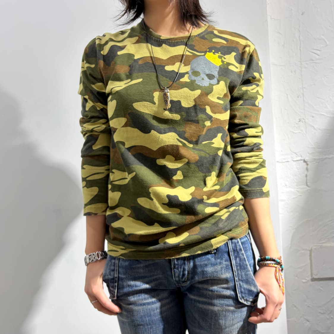 Hydrogen 스컬 카모 티셔츠 상품이미지2