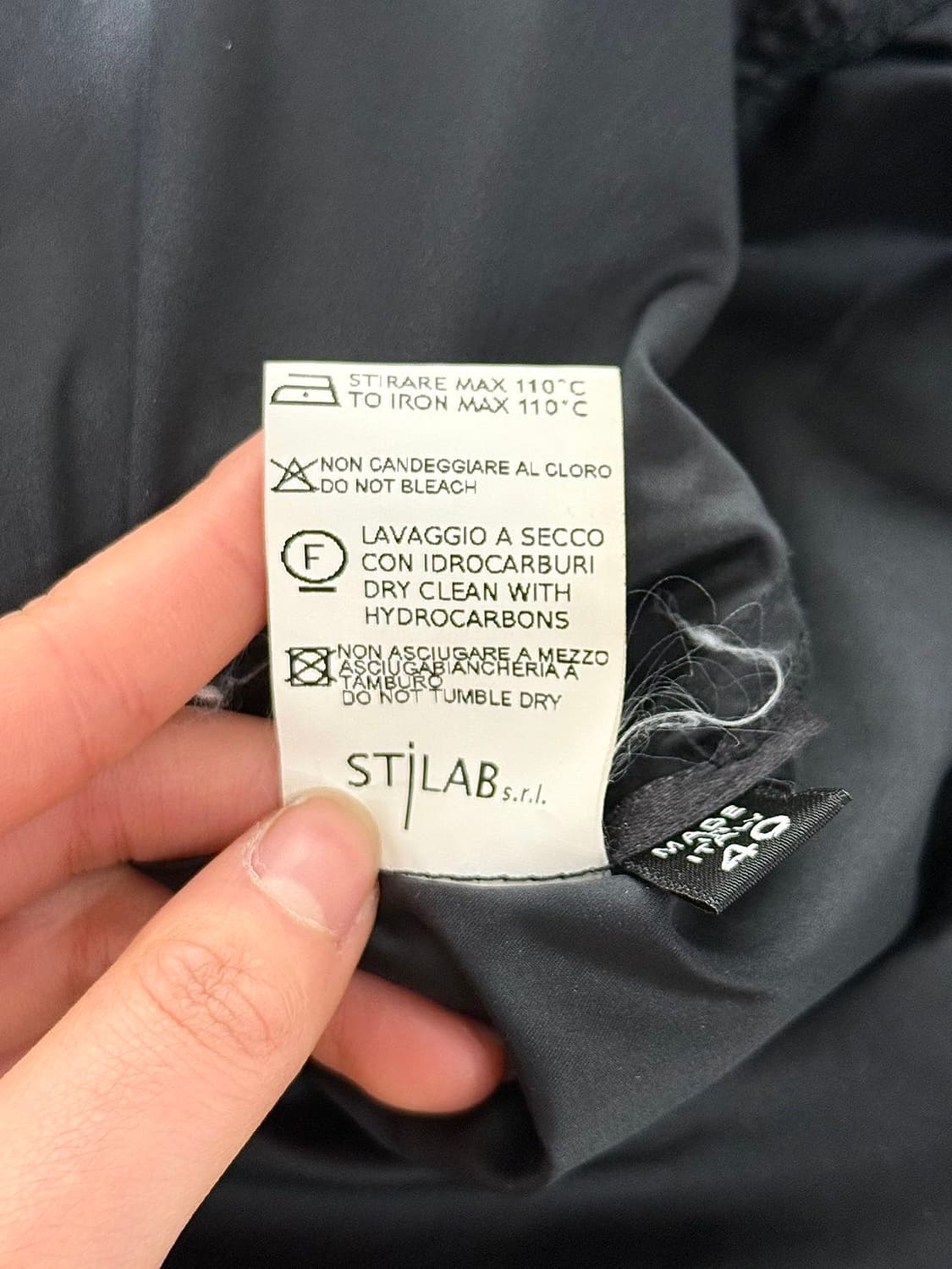 일라리아 니스트리 블랙 램스킨 폴리 실크 블렌드 집업 자켓 상품이미지9