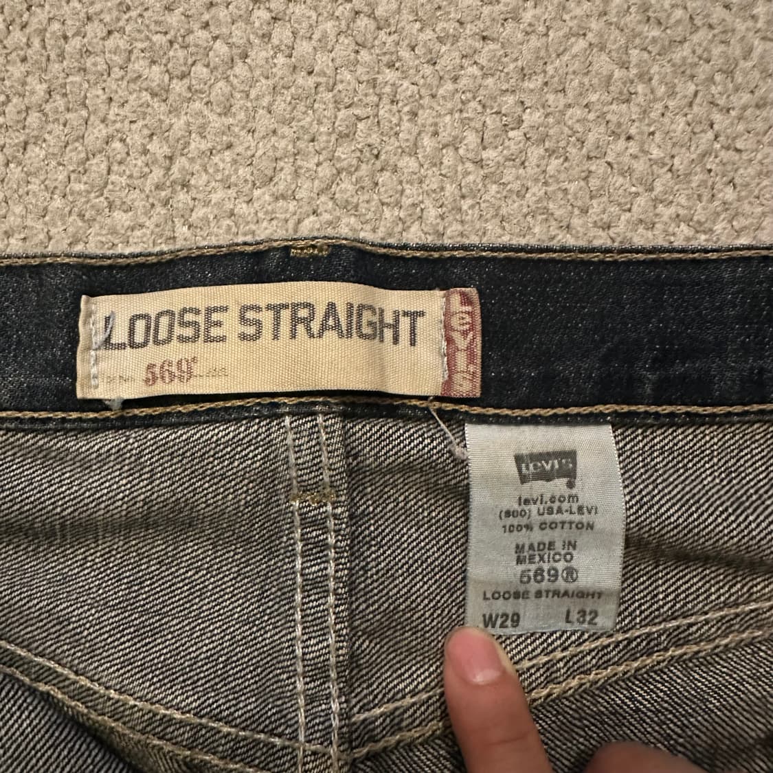 00s 리바이스 (Levis) 569 데님 29X32 상품이미지4
