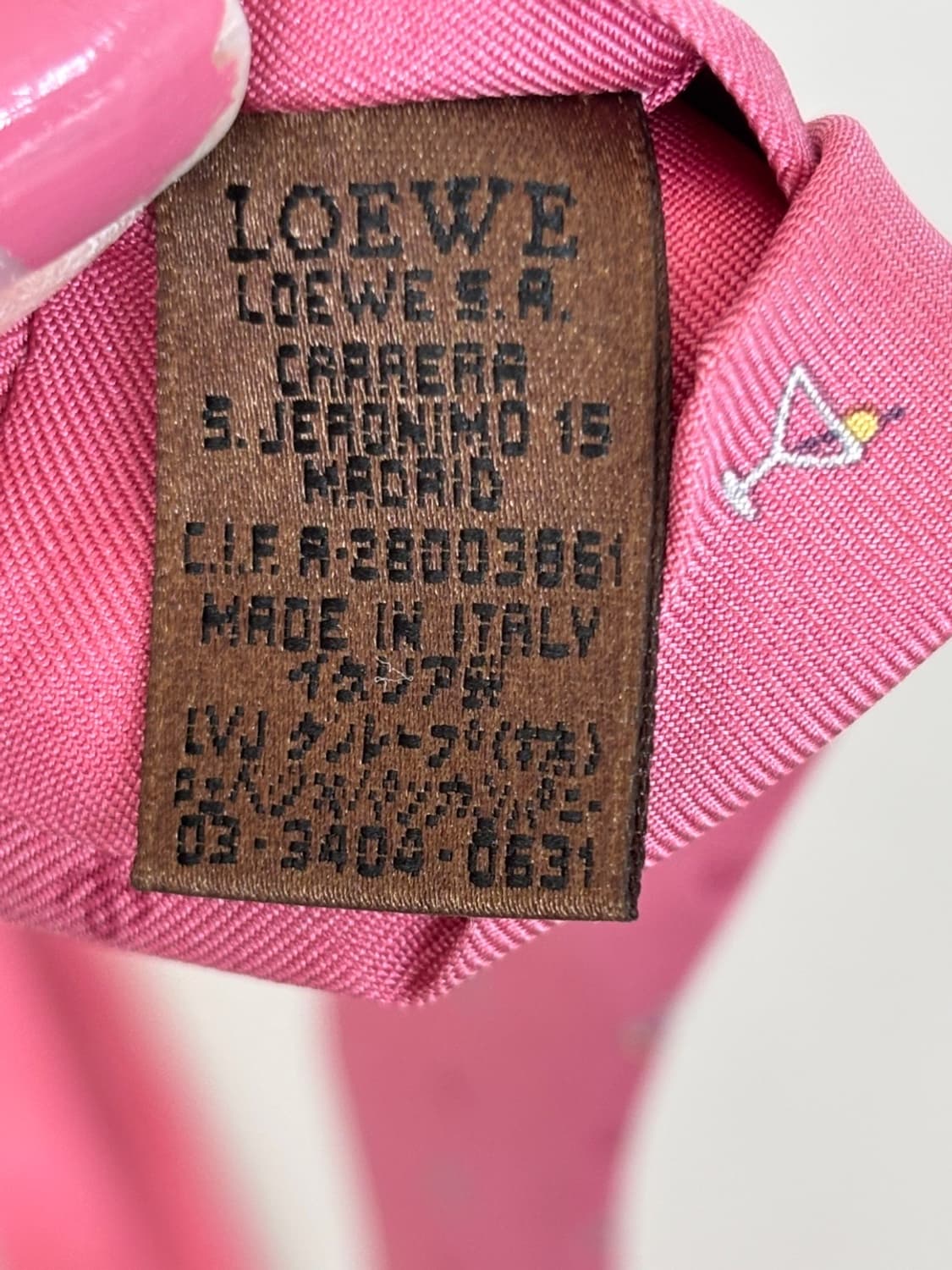 Vintage Loewe Silk Necktie 상품이미지8