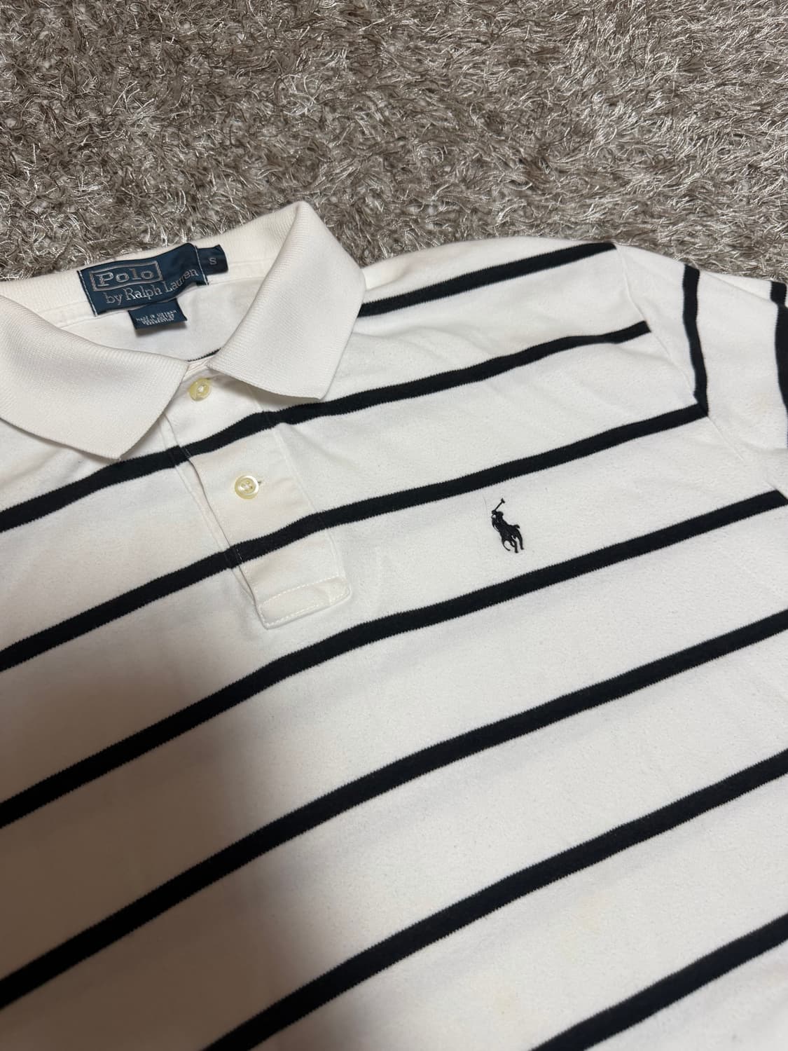 [S] 폴로랄프로렌 화이트 반팔 카라티 상품이미지1