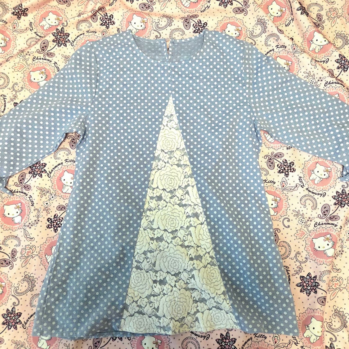 𓆉⋆｡코디셋: 모리걸 하구미 도트 땡땡이 엑시즈팜깔 세트 ˚𓇼 ˖° 상품이미지3