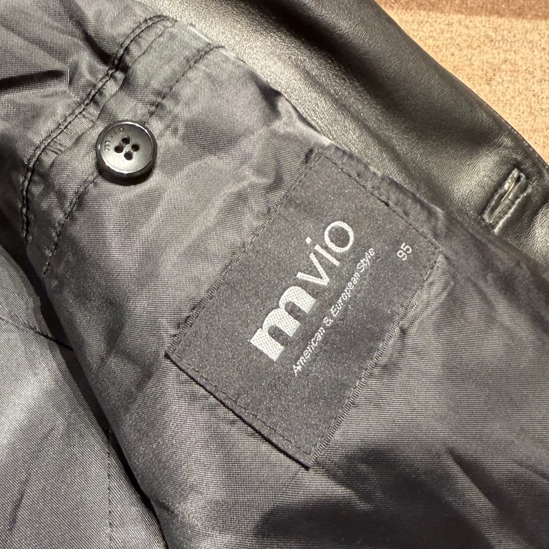 엠비오 양가죽 자켓 M 램스킨 카 코트 상품이미지2