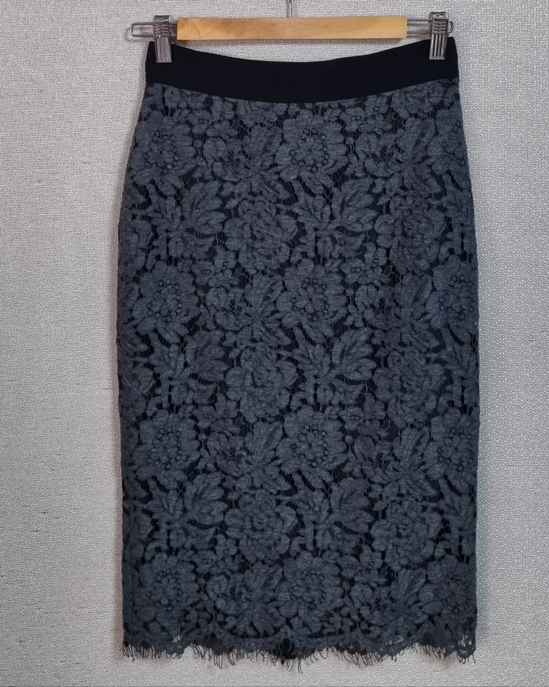38사이즈) MSGM 그레이 레이스 스커트 상품이미지1