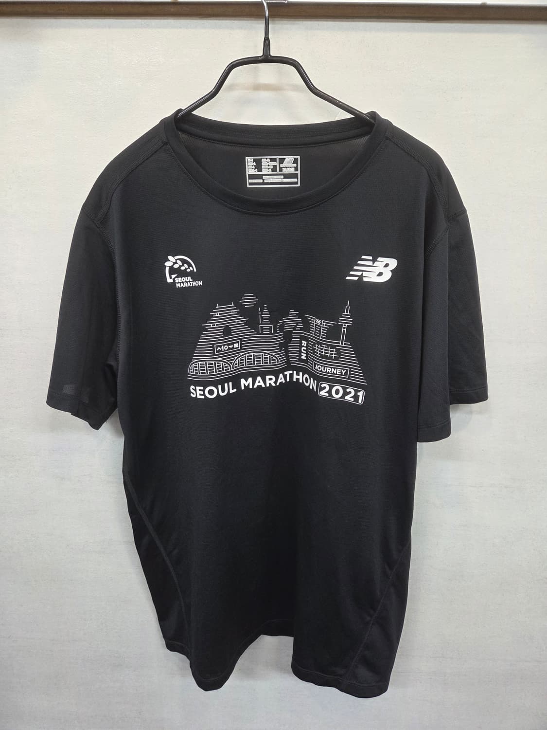 뉴발란스 서울마라톤 2021 기능성 반팔 xl 상품이미지1