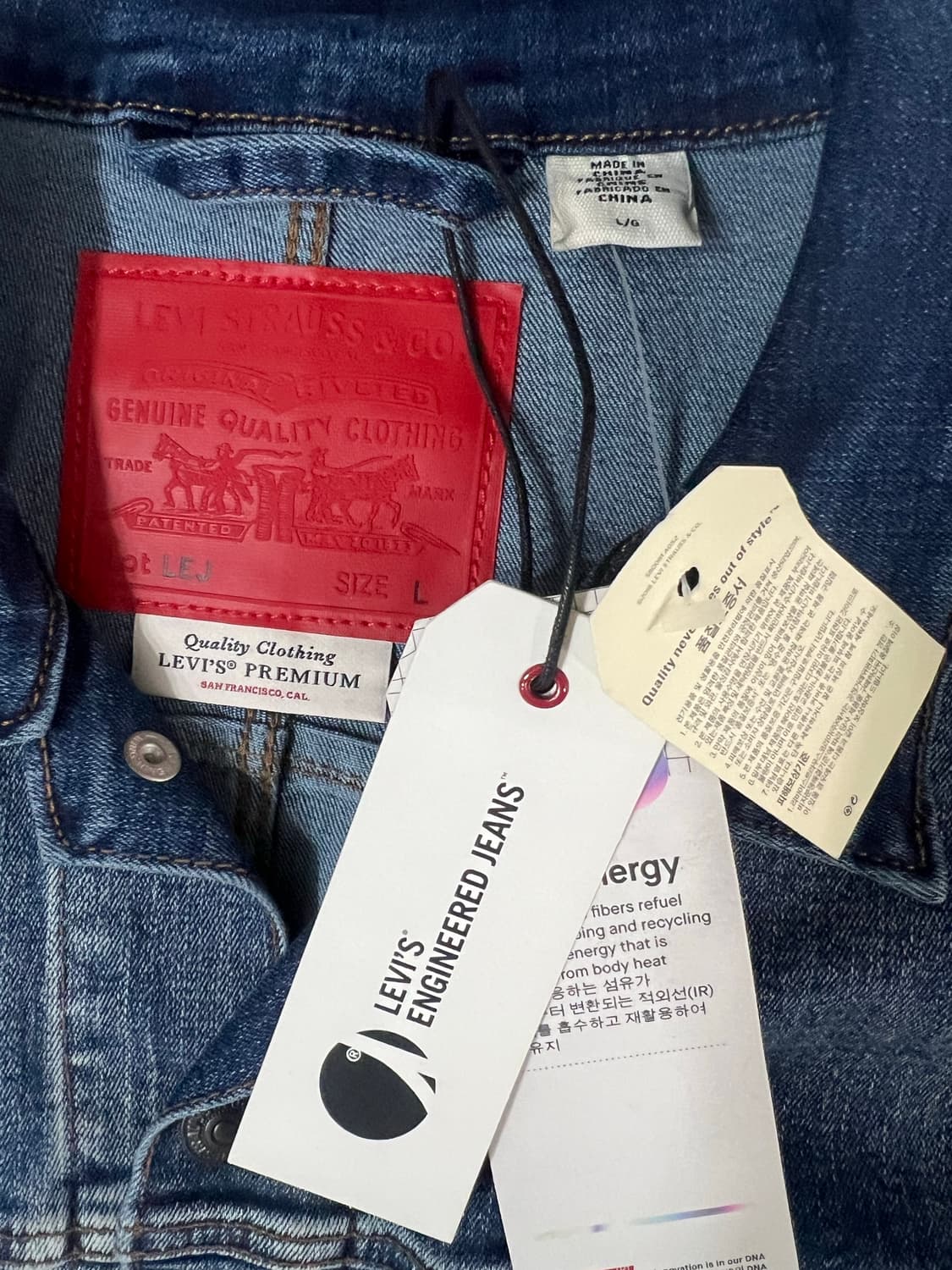 리바이스 LEJ 엔지니어드진 자켓 새상품 상품이미지2