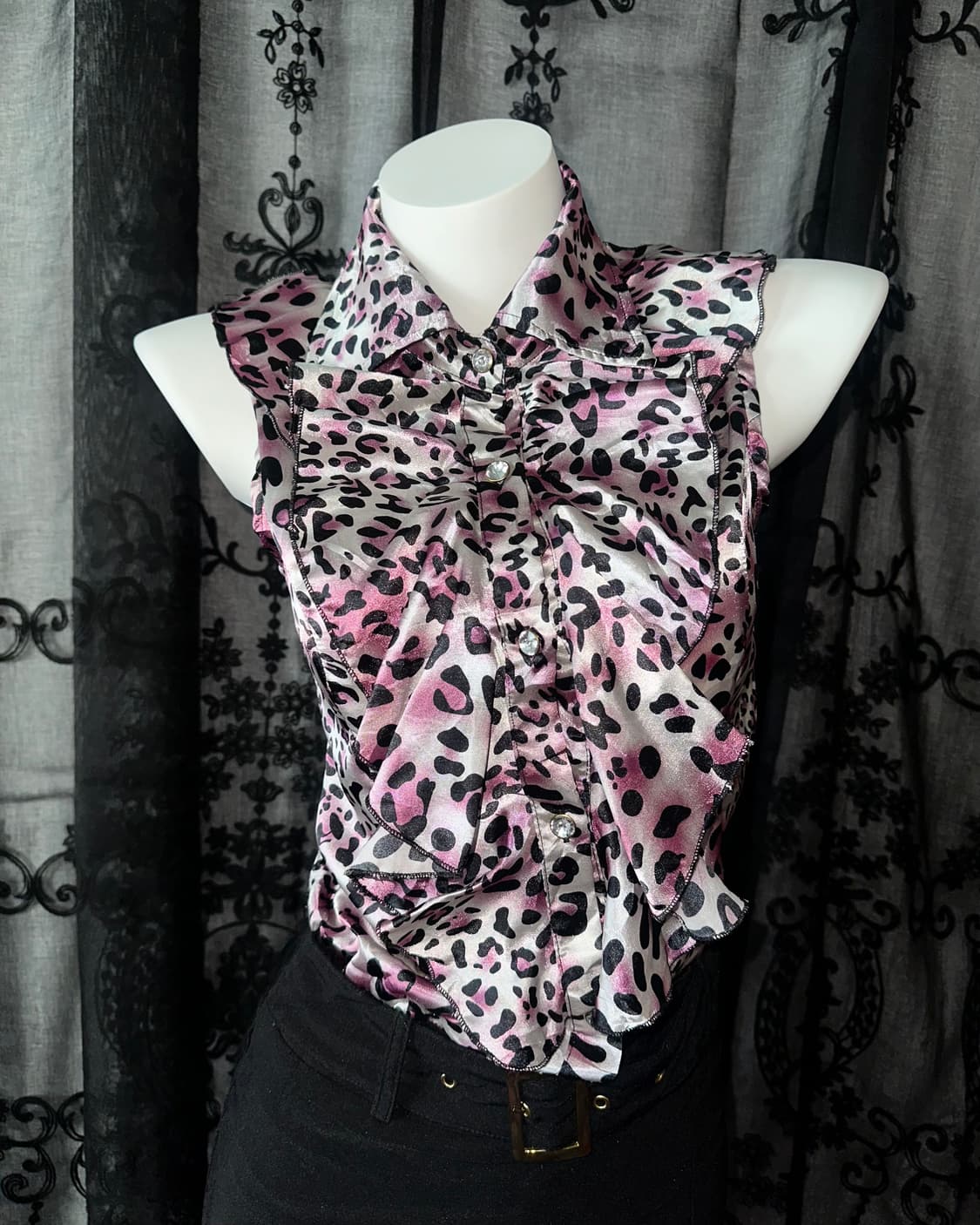 leopard-print silk dress 상품이미지2