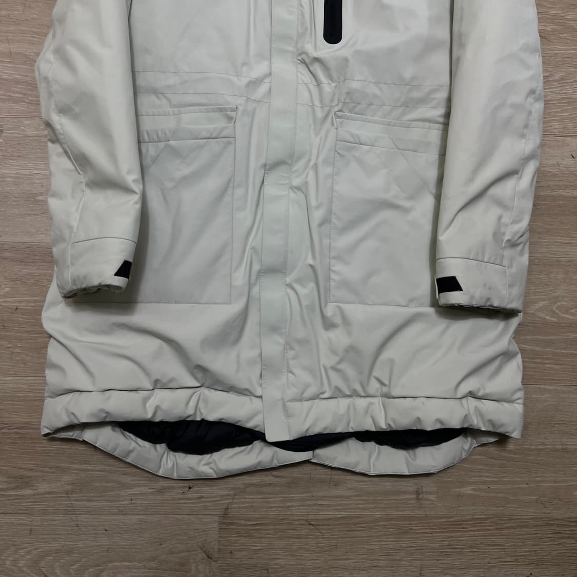 스파이더 여성 후드 우븐 롱패딩 점퍼 [크림] S/90 상품이미지3