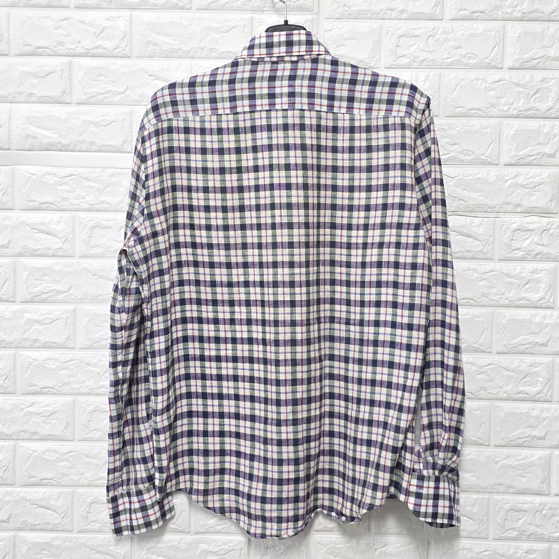 택포_ 보기 Boggi Milano 체크 셔츠 남성 L 상품이미지4