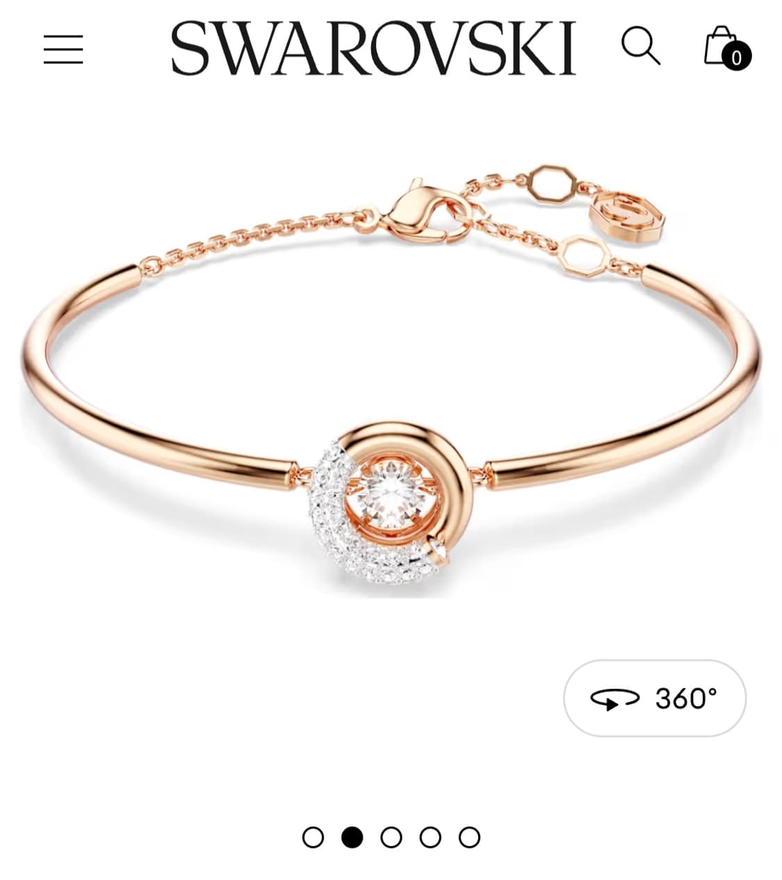 새제품)스와로브스키 댄싱 팔찌 정품 상품이미지1