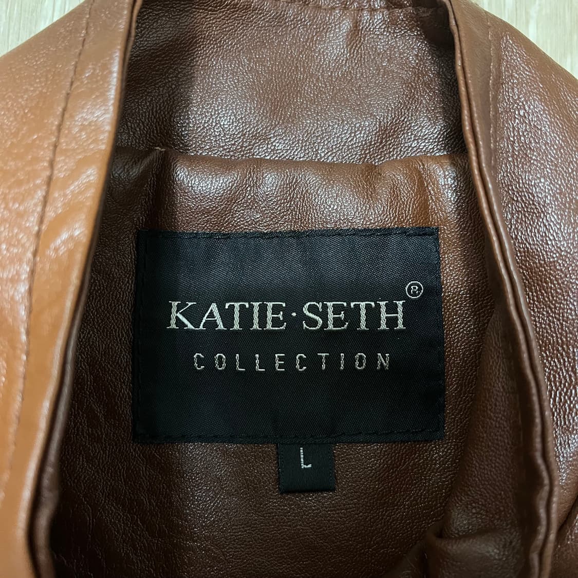 KATIE-SETH 남성 천연 양가죽 바이커 가죽 자켓 L(100) 상품이미지4