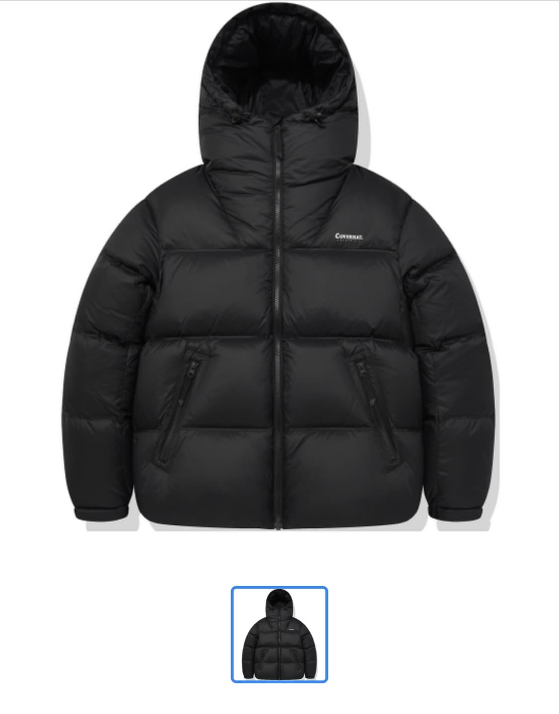 새상품) 커버낫 패딩 블랙 L사이즈 파카 상품이미지1