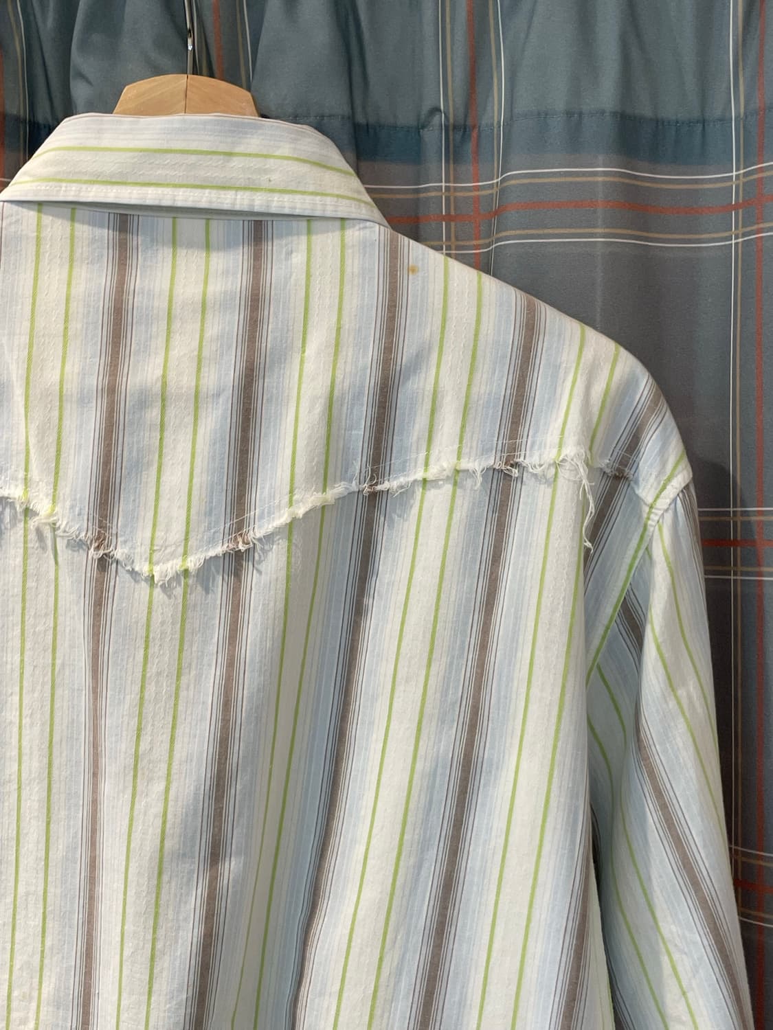 일본빈티지 스트라이프 웨스턴셔츠 상품이미지7