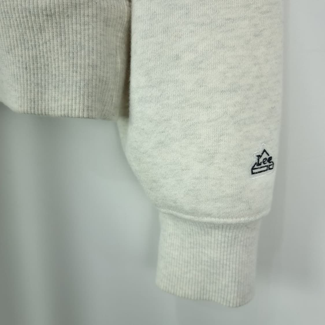 [리] 로고 자수 오버핏 후드티 오트밀 M19533 상품이미지8