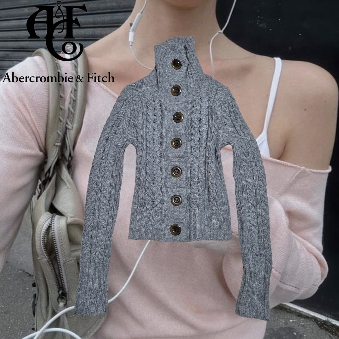 Abercrombie & Fitch 2000s Wool cable 상품이미지1