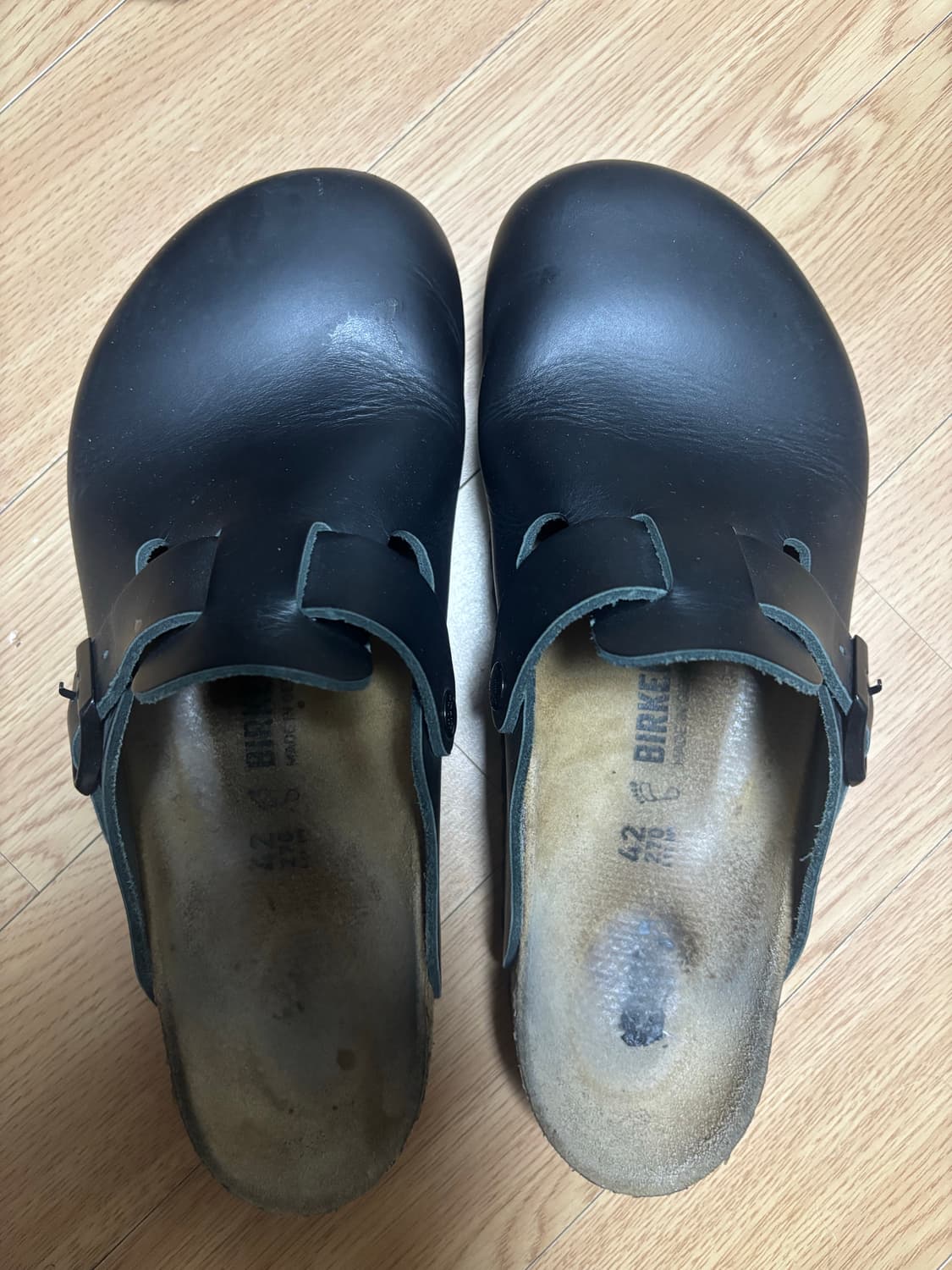 버켄스탁 보스턴 레더 블랙 42 상품이미지3