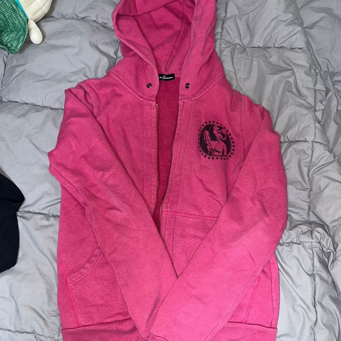 히스테릭글래머 히스걸 기타 백프린팅 후드집업 상품이미지7