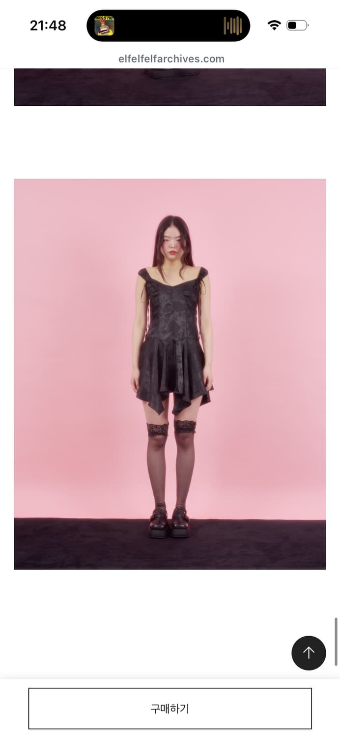 새상품) elfelfelf 엘프엘프엘프 아카이브스 로즈 뷔스티에 드레스 상품이미지7