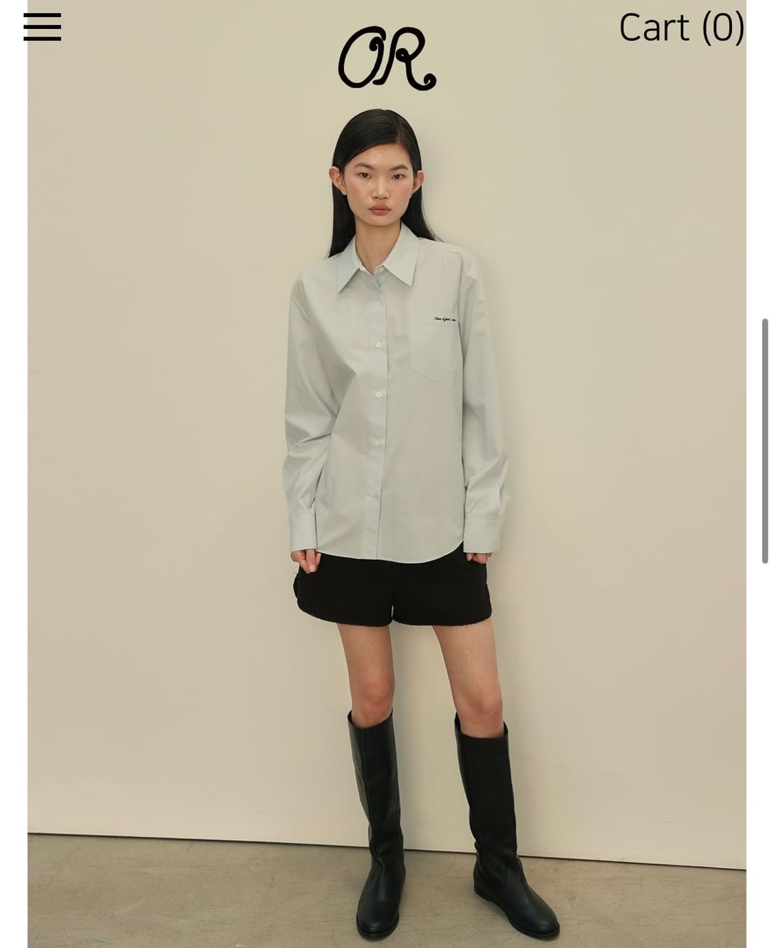 아우로 트위드 쇼츠 블랙 상품이미지4