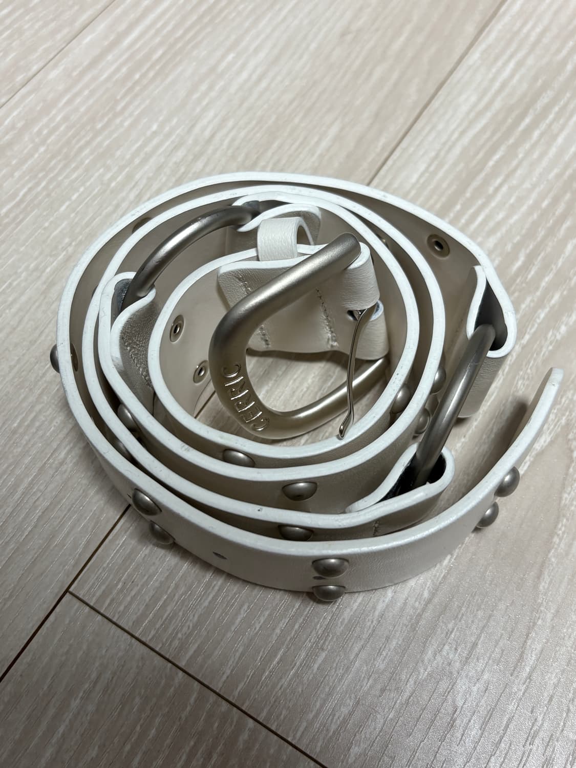 세릭 two ring rivet white 벨트 화이트 상품이미지4