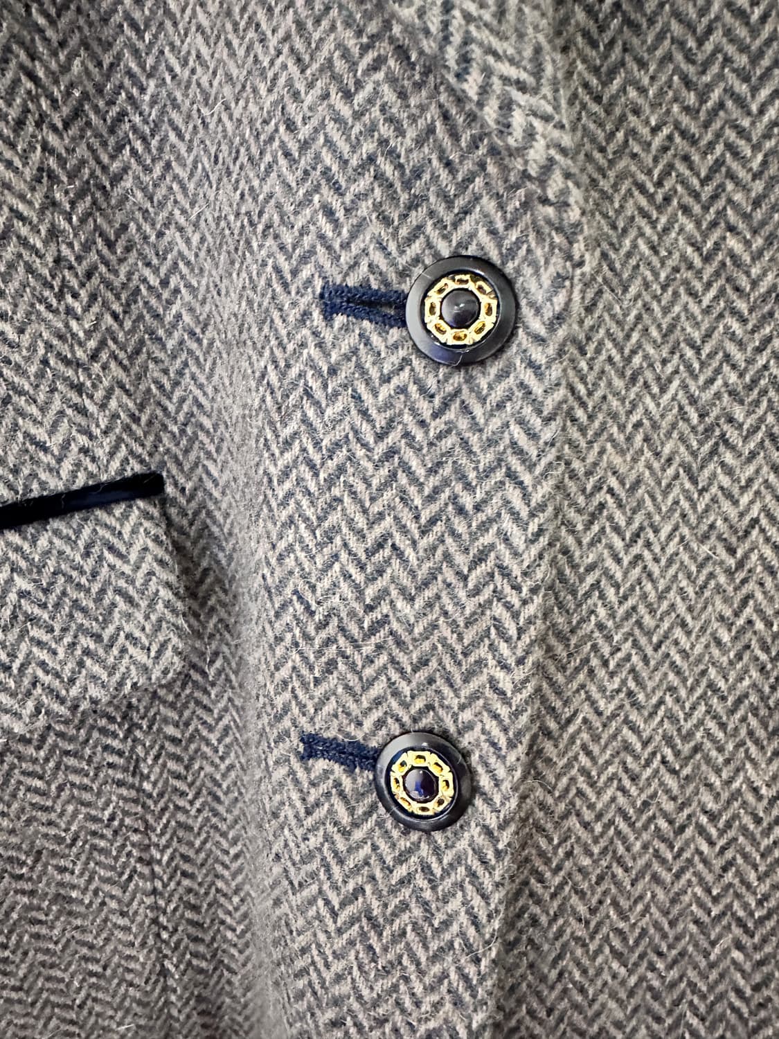 헤링본 울 자켓(일본 빈티지) 상품이미지4