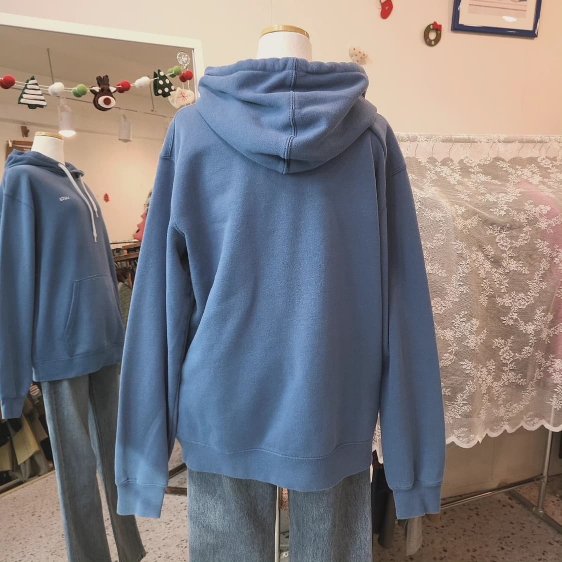 Vans 스모크블루 기모 후드티 상품이미지8