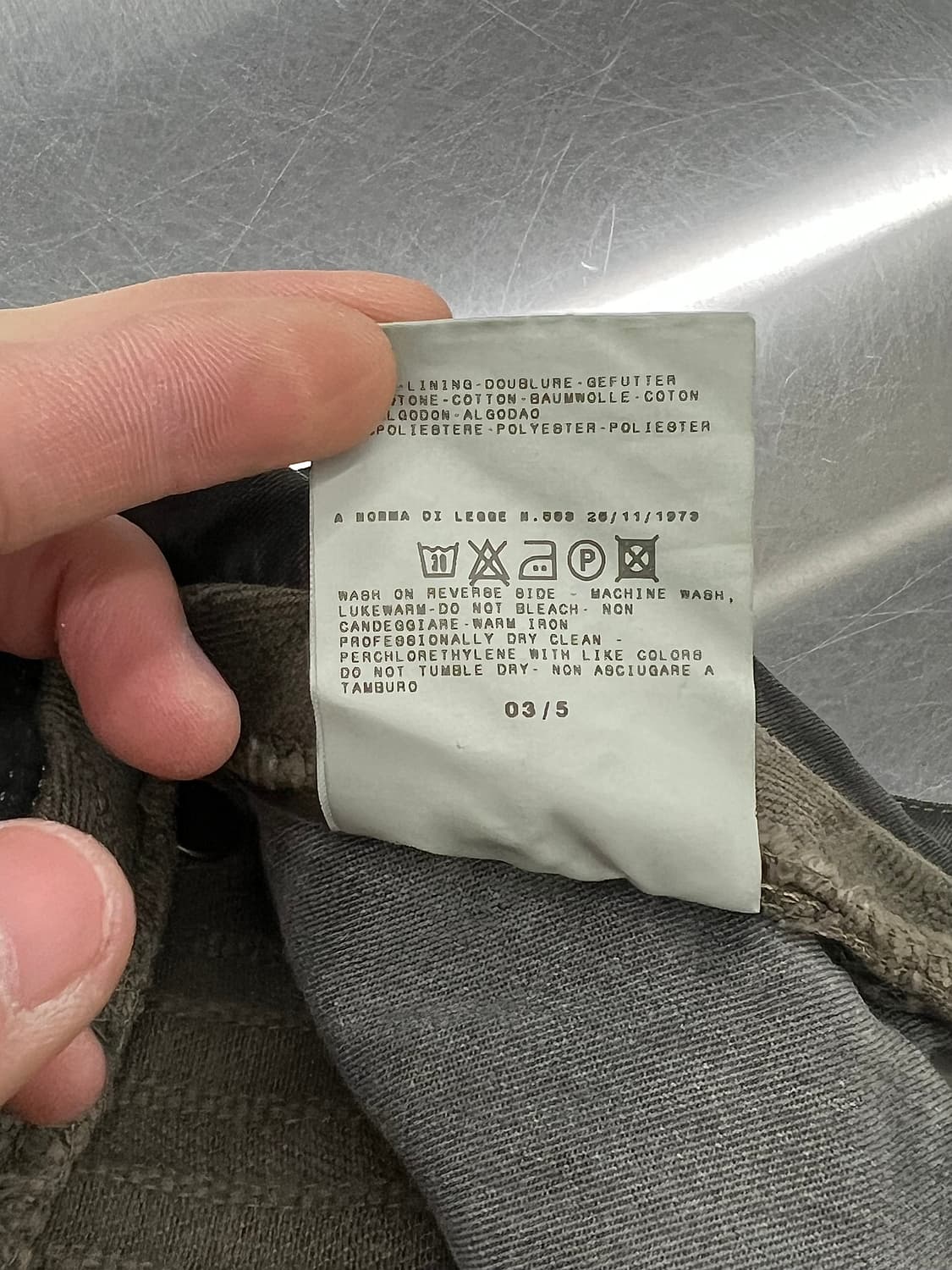 돌체 앤 가바나 02fw 웨이스트 밀리터리 카고 마이저 코튼 팬츠 상품이미지10