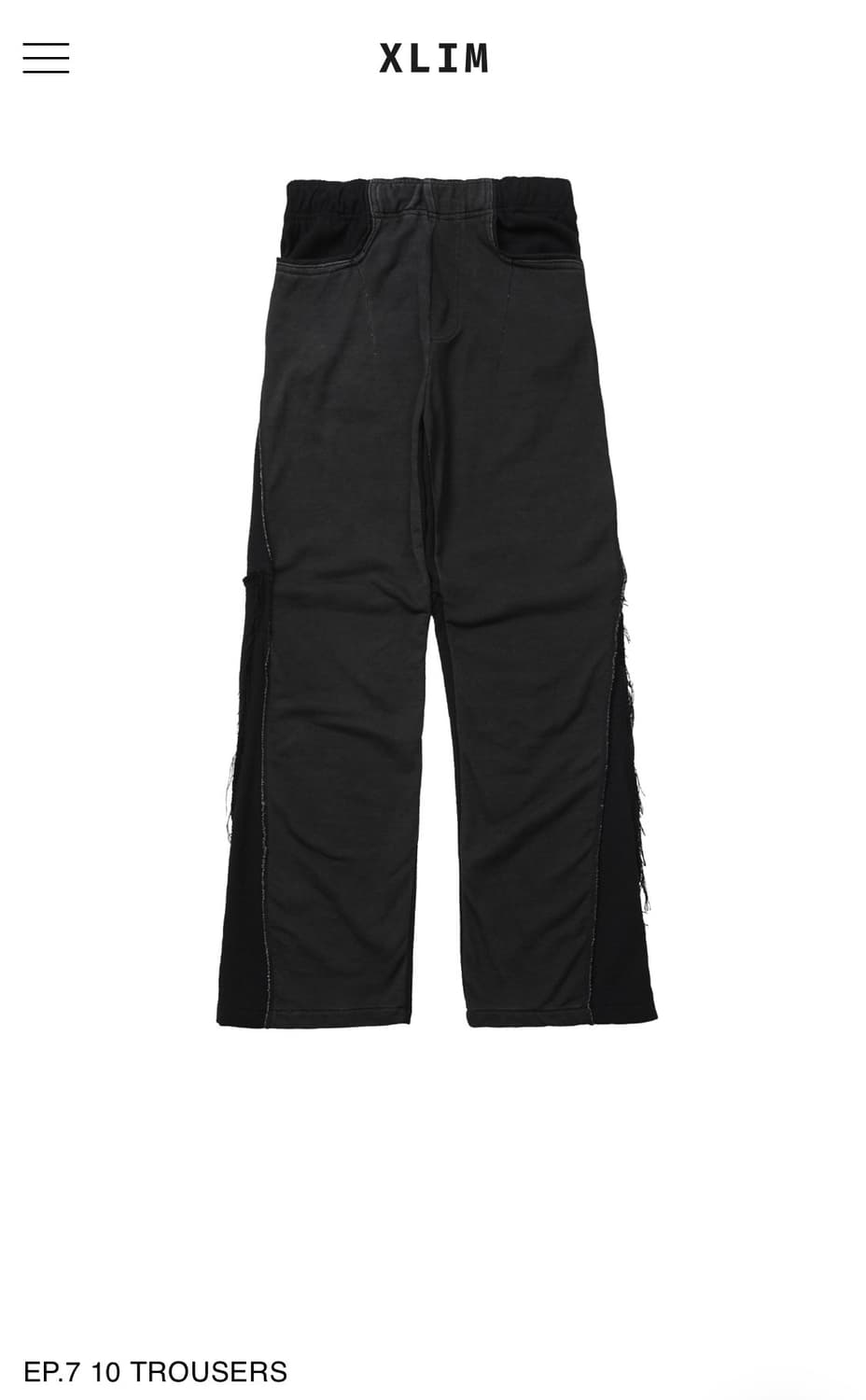 (XL구매)XLIM EP7 10 블랙 트라우저 상품이미지1