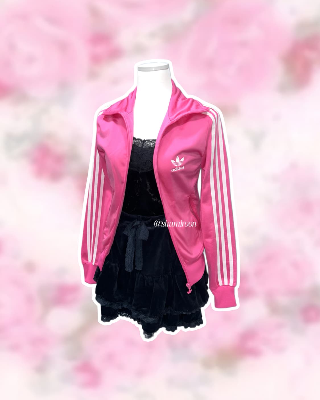 [셋업] y2k 하라주쿠 핫핑크 갸루 아디다스 상품이미지7