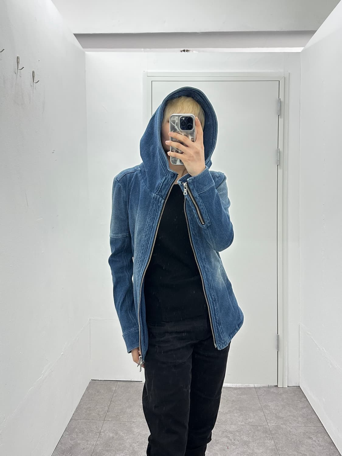 Bono Denim High-Neck Jacket (2-Way Zip) 상품이미지8