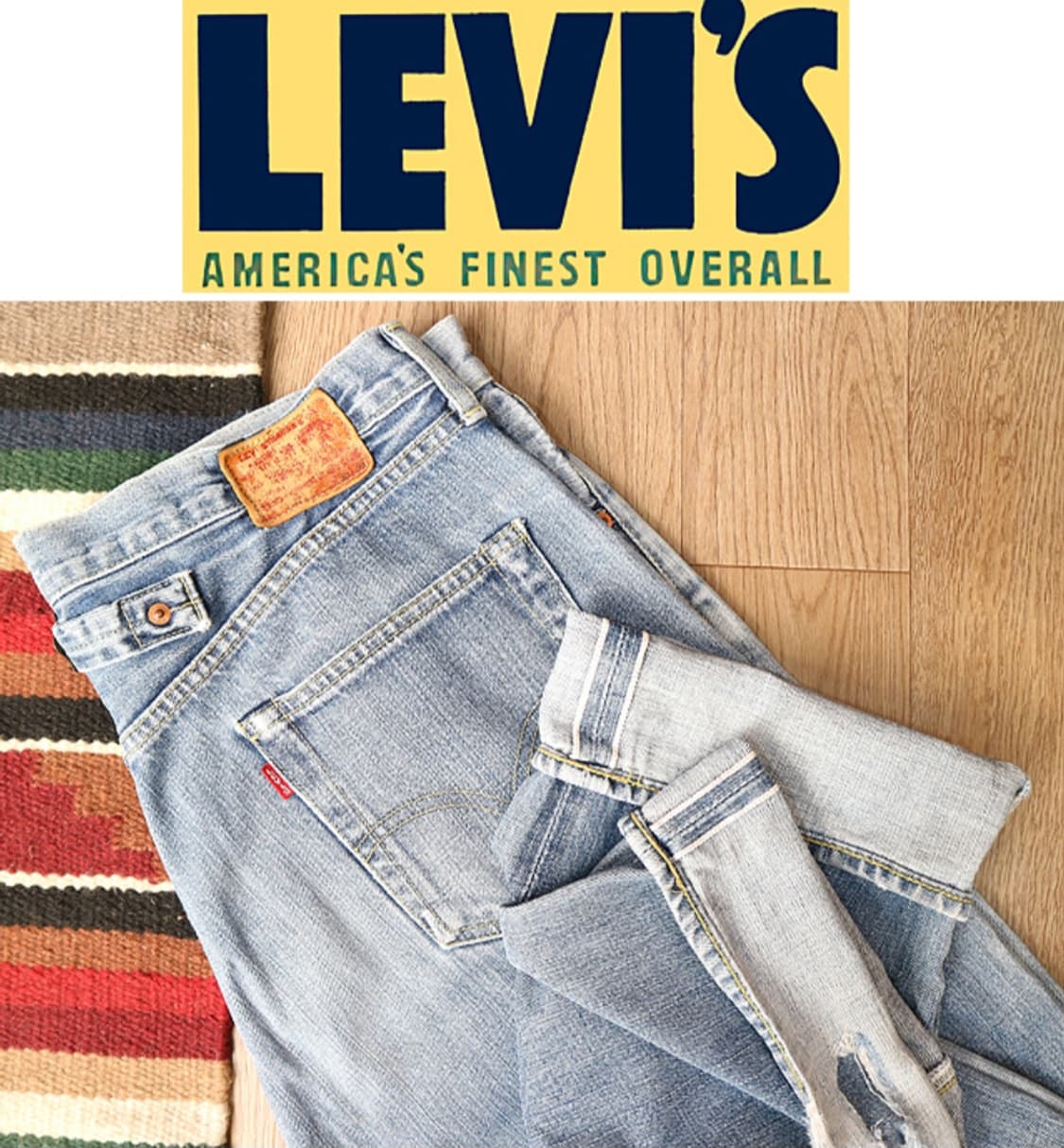 일본판 90S LEVIS LVC 리바이스 702XX 빅 E 셀비지
데님  상품이미지1